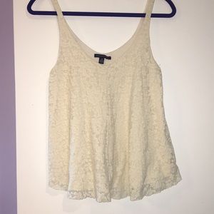 White lace tank top from American Eagle!